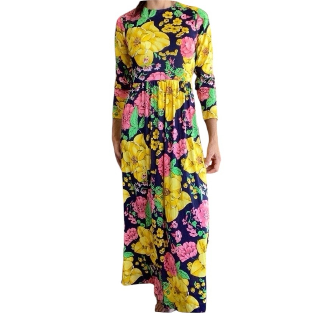 Vintage Floral Maxi Dress